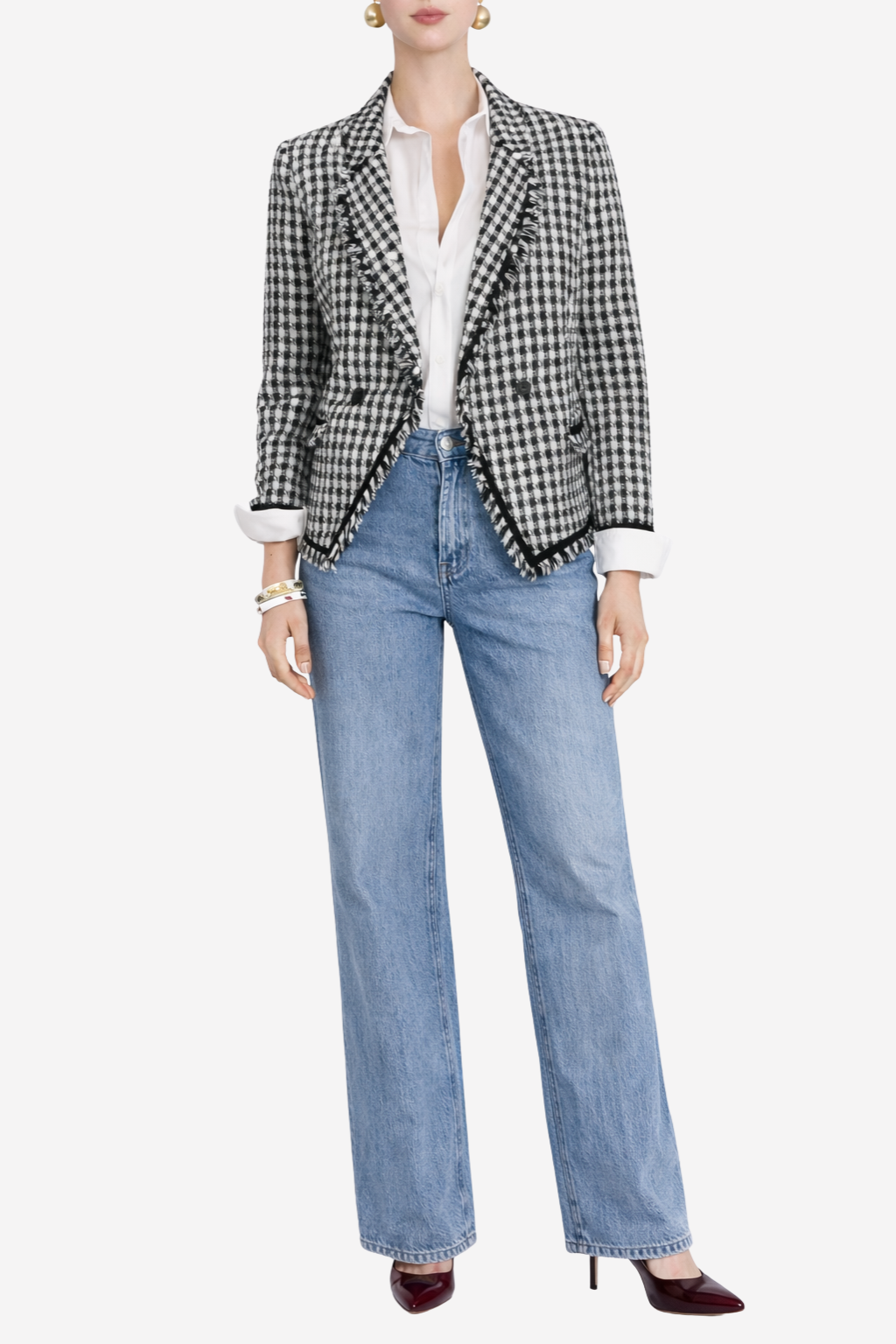 CLAUDIE PIERLOT - Veste noire et écrue T36