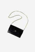 MAJE - Sac bandoulière effet croco