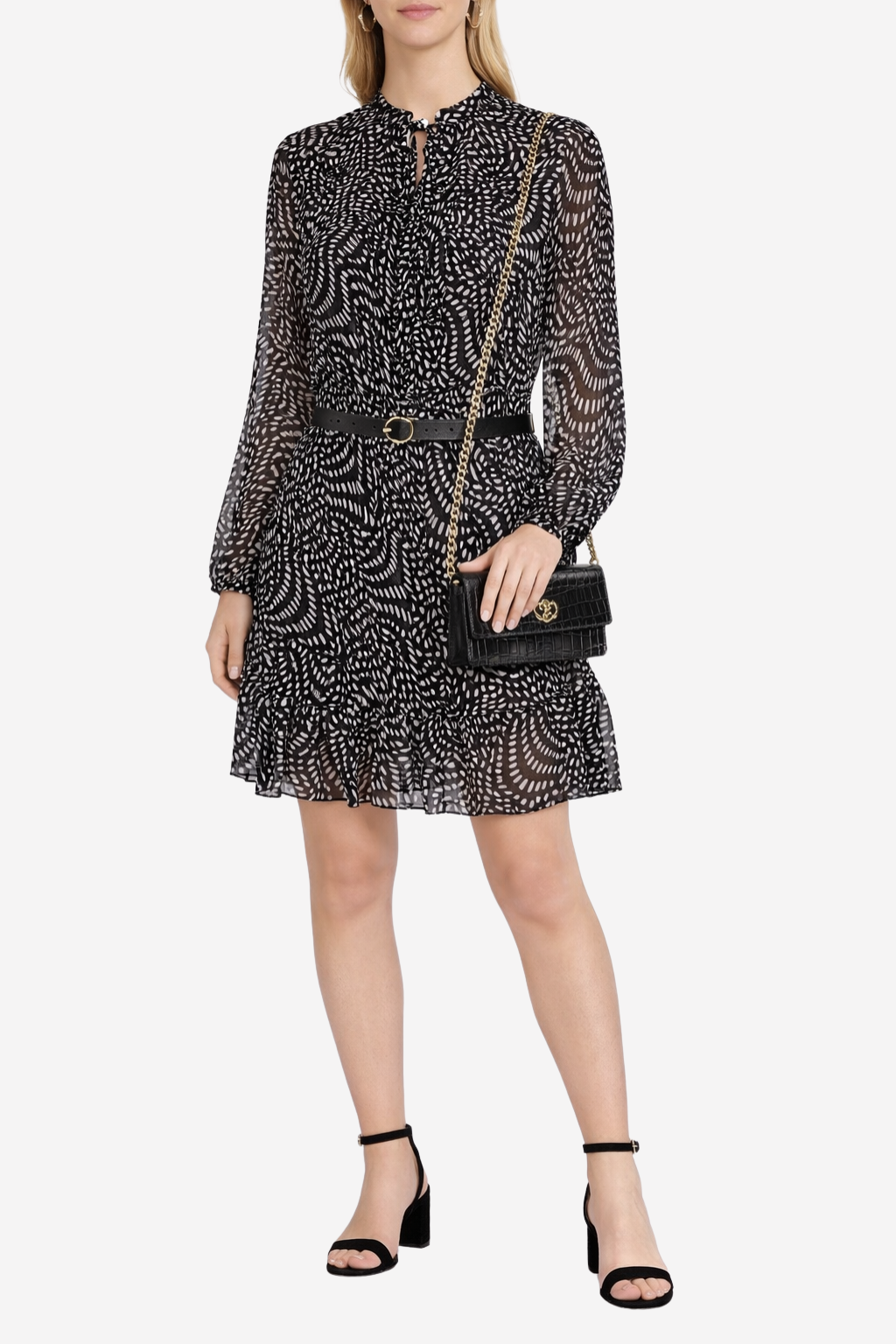 PINKO - Robe fluide à motifs T40