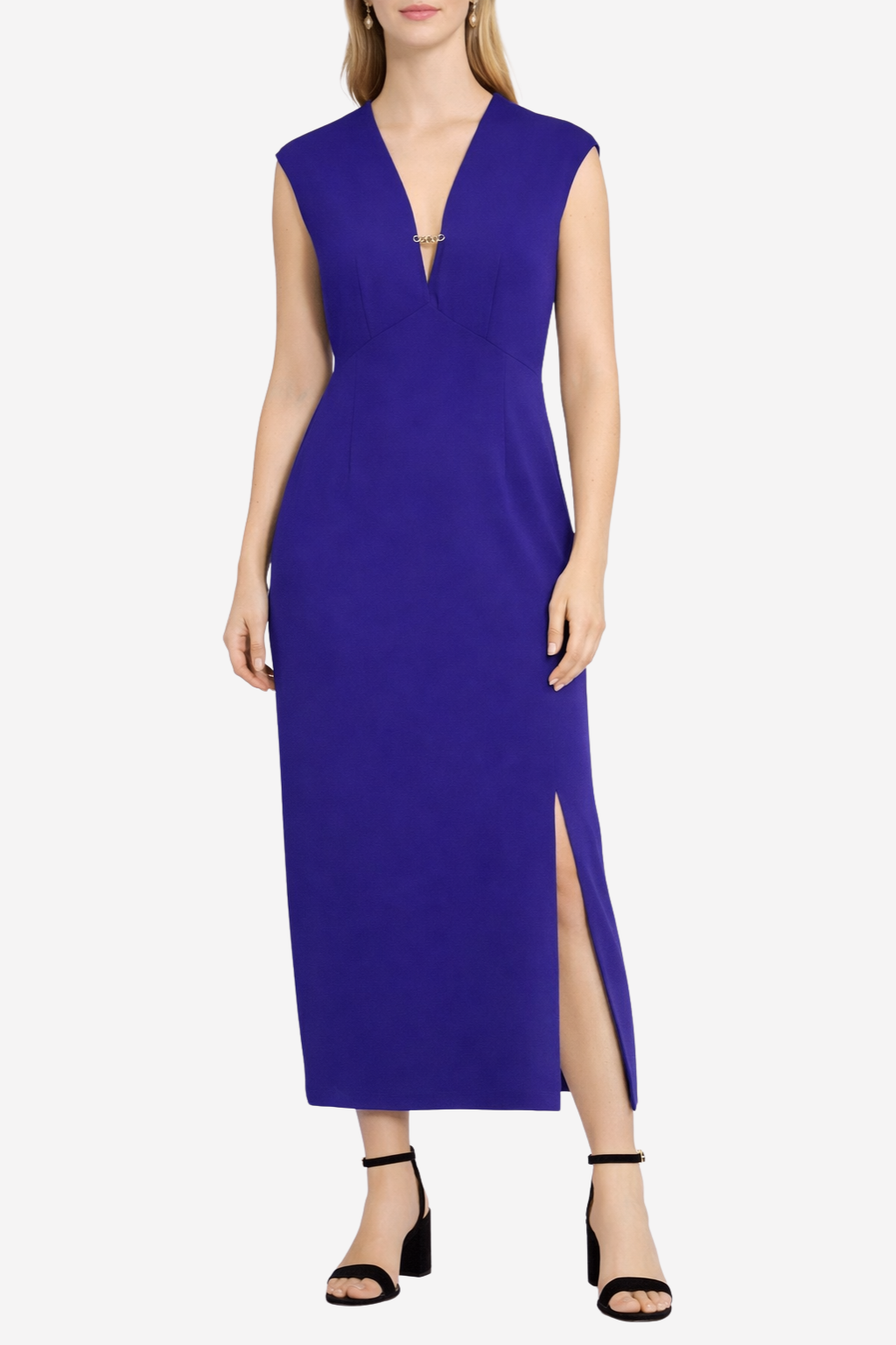 ZAPA - Robe avec chaine dorée T42