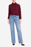 CLAUDIE PIERLOT - Pull à col montant T40