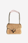 SANDRO - Sac YZA en raphia tressée