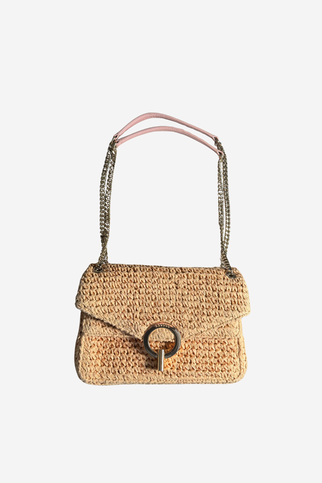 SANDRO - Sac YZA en raphia tressée