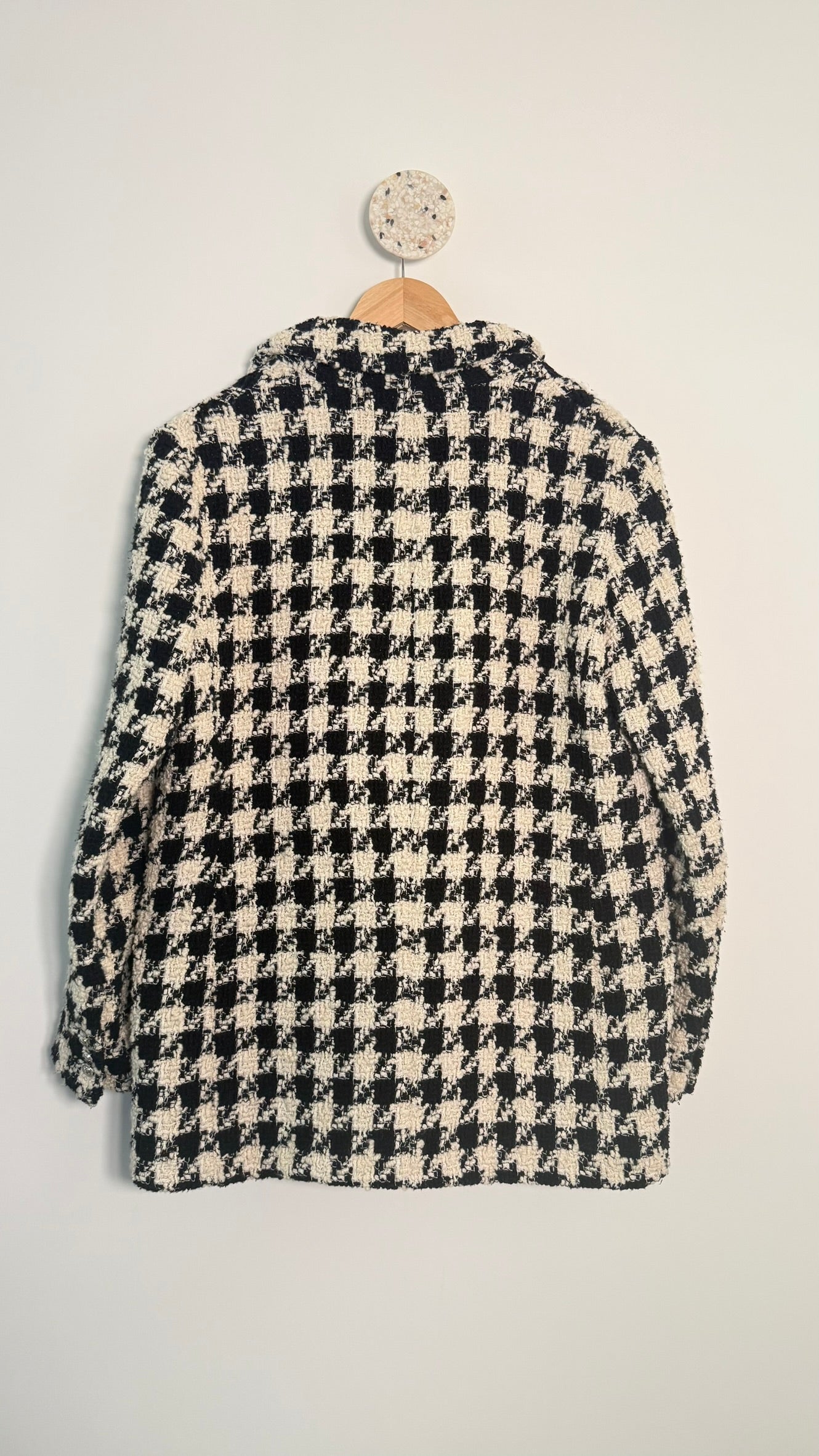 MAJE - Veste en pied de poule T40