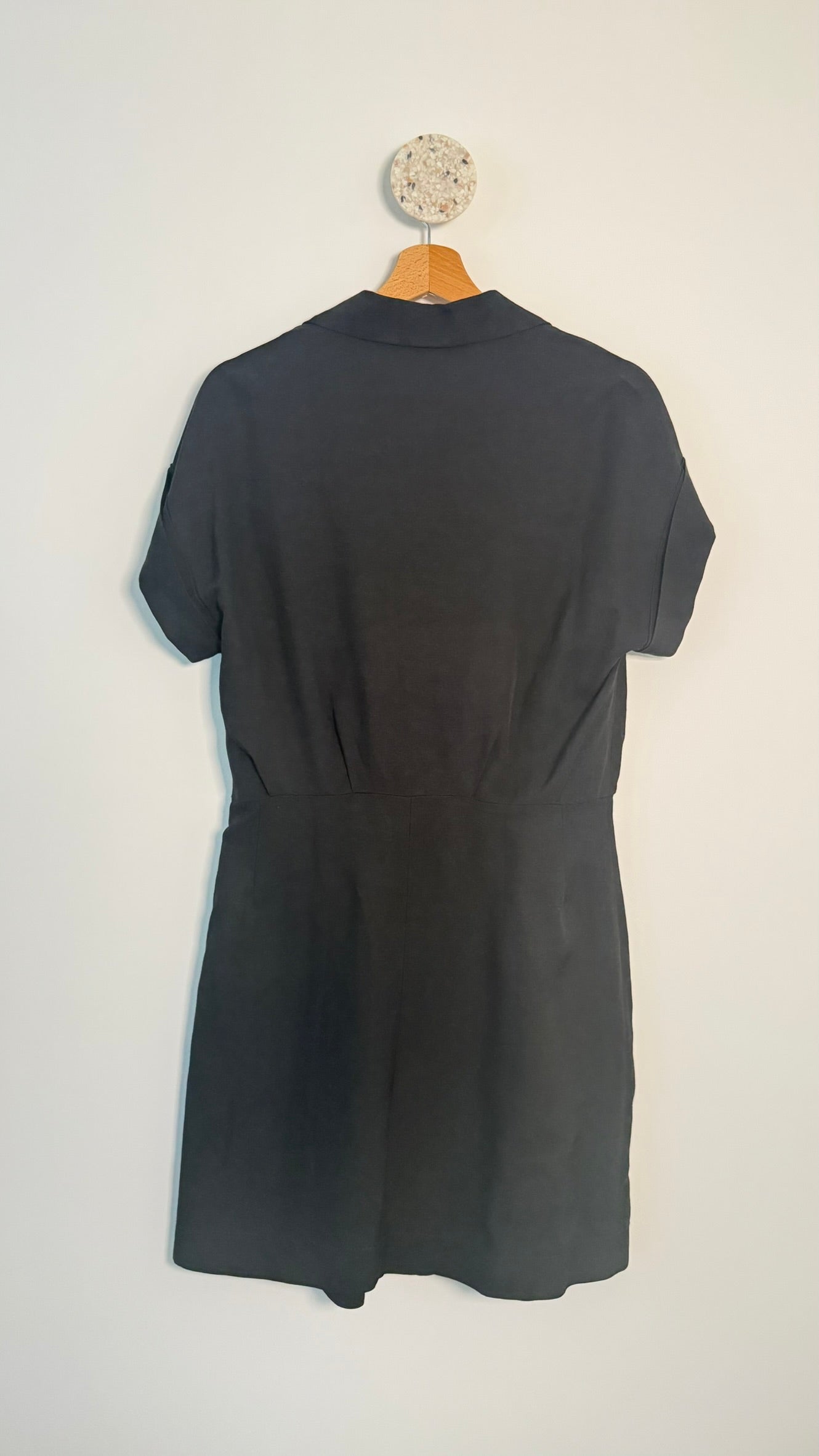 SANDRO - Robe en lin détails miroirs T40