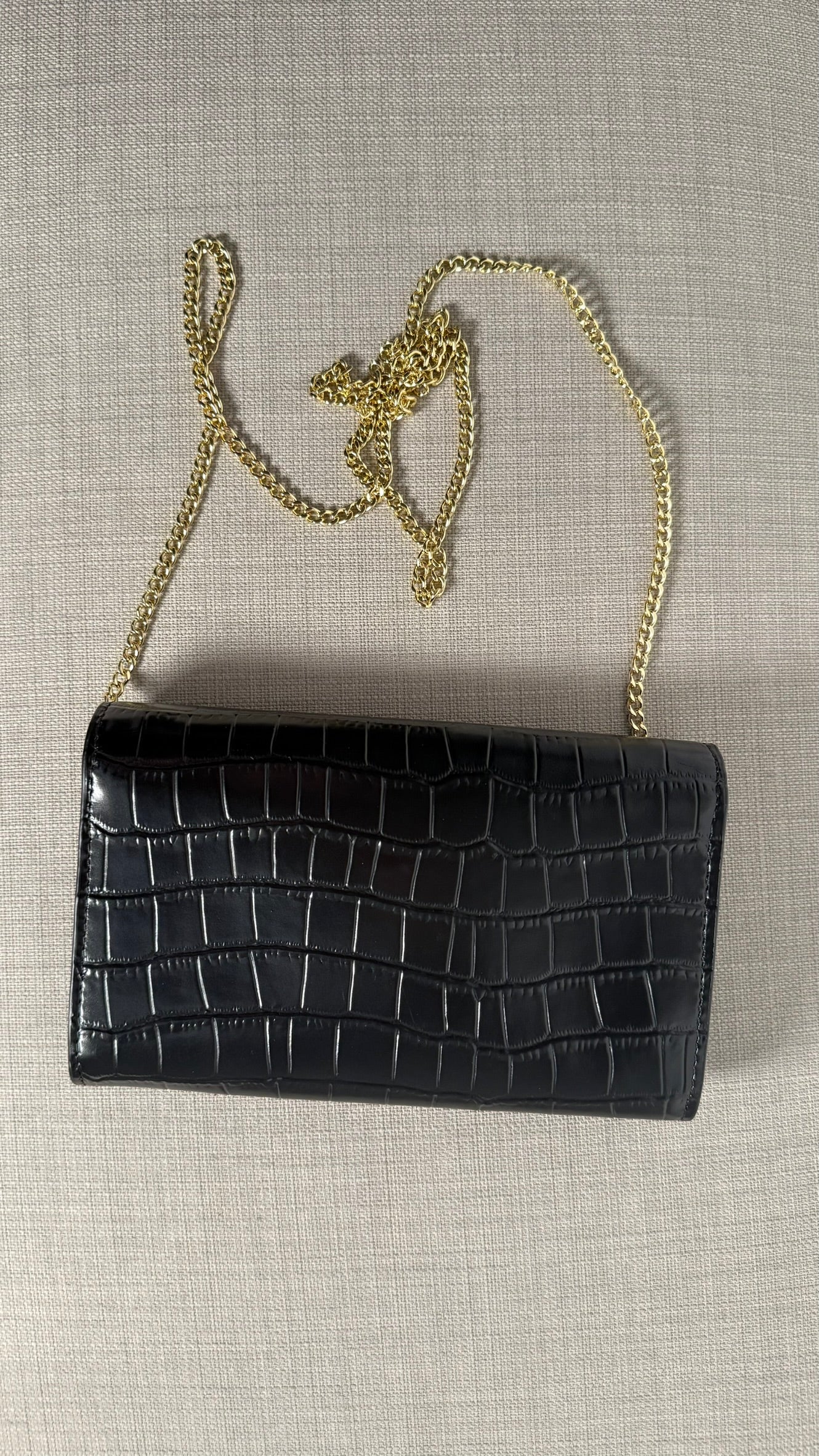MAJE - Sac bandoulière effet croco