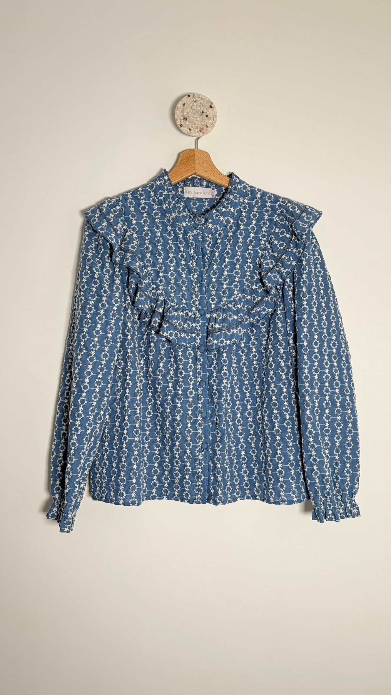 KARL MARC JOHN - Chemise brodée à volants TM