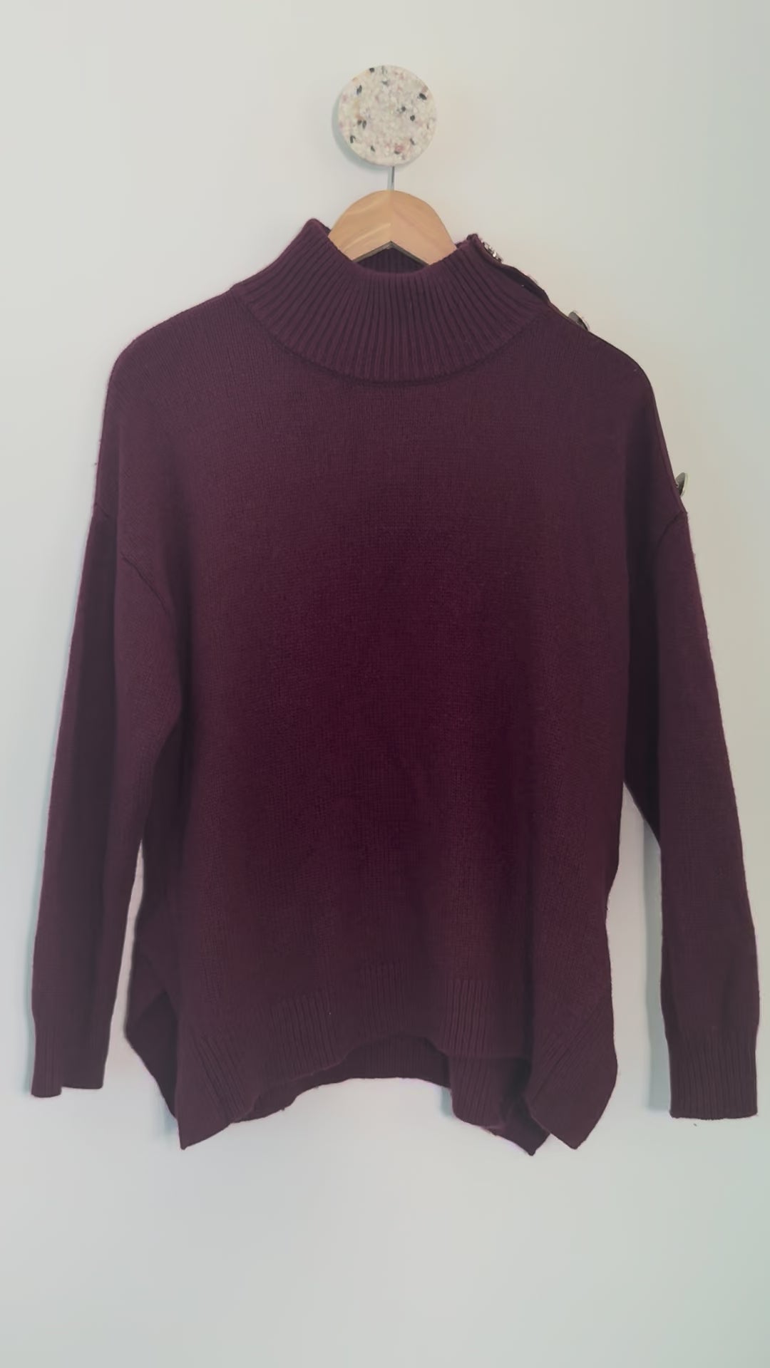CLAUDIE PIERLOT - Pull à col montant T40