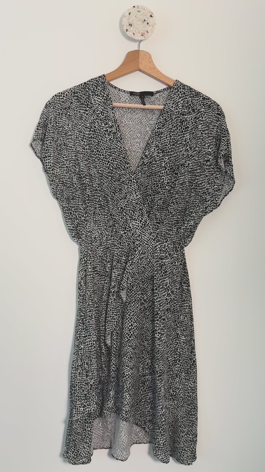 MAJE - Robe fluide imprimée T38